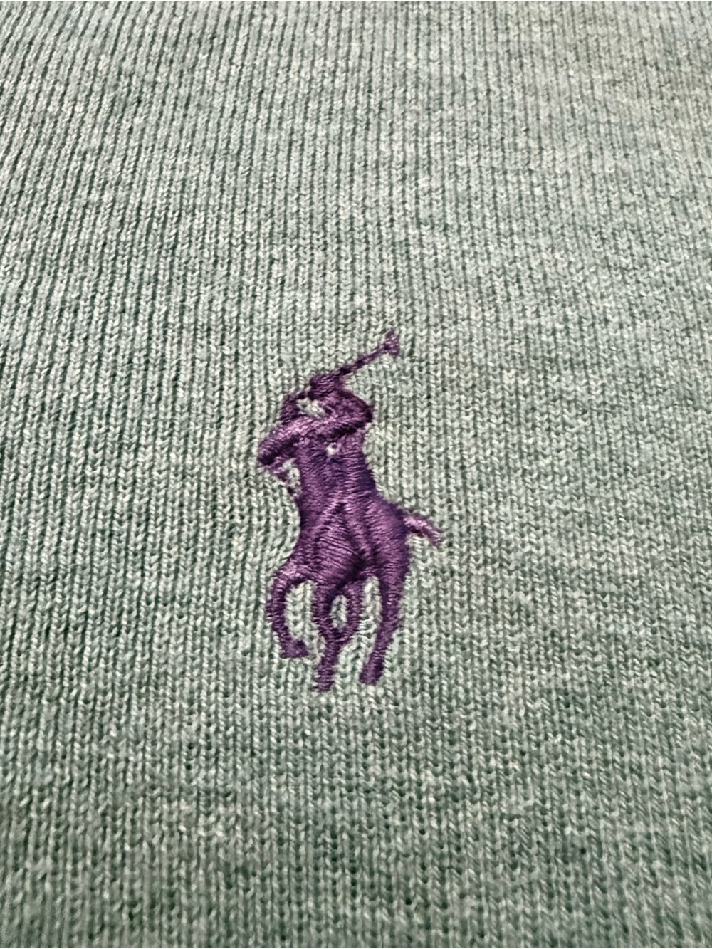 Polo Ralph Lauren Green V-Neck Cotton Sweater Vest - XXL - Tall - Picture 4 of 4